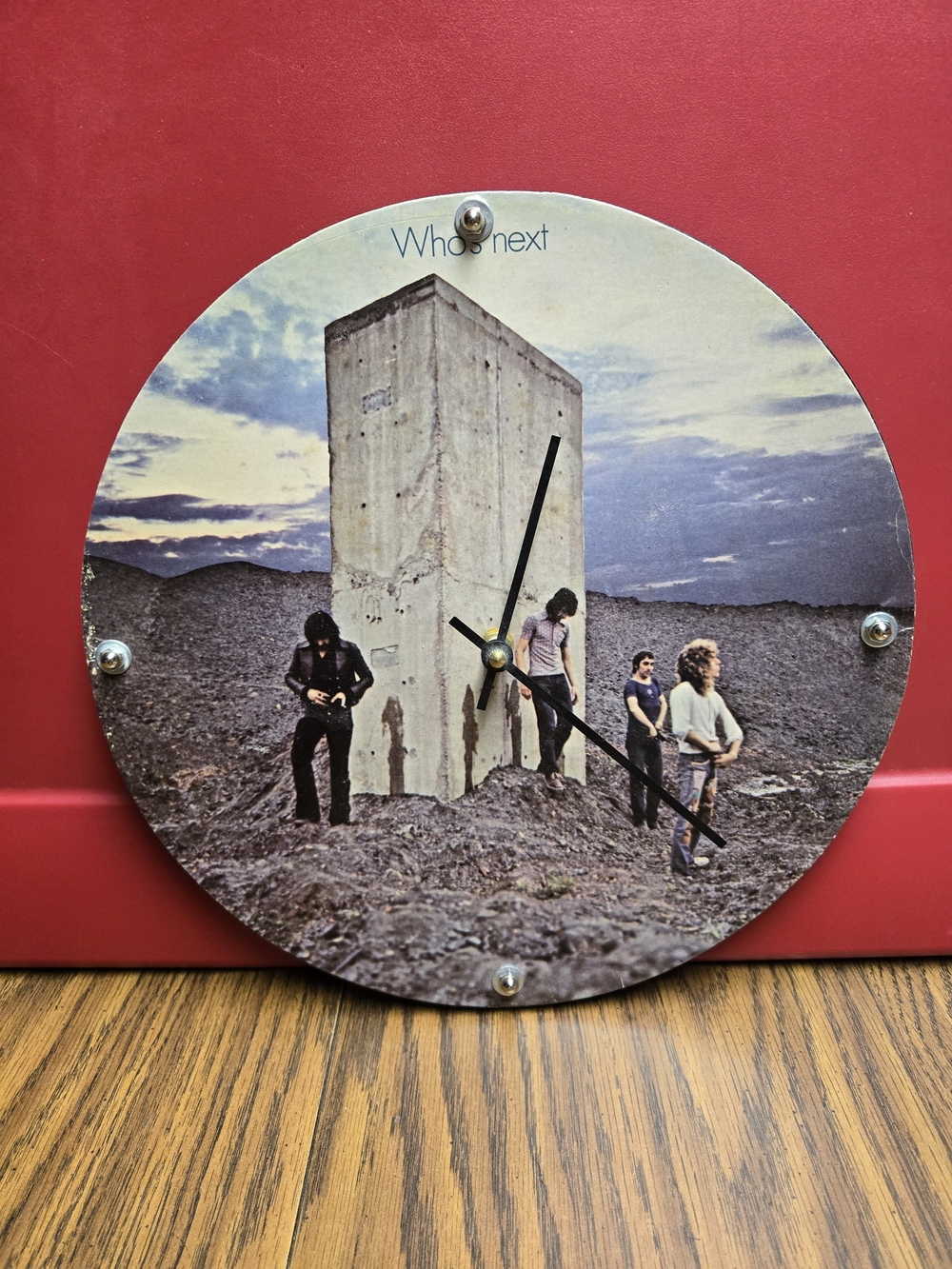 Who’s Next Round Wall Clock - Multi-Color Band Art Clock